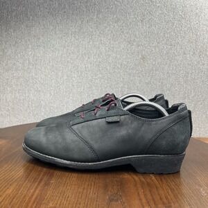 Teva De La Vina Dos Shoes Women's 9 Black Nubuck Comfort Oxford Derby 1019810‎